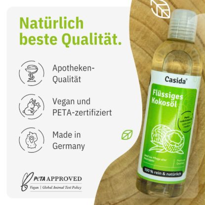Pure and Natural Liquid Coconut Oil — 250ml