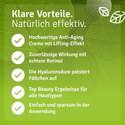 Retinol Creme mit Hyaluron