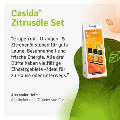 Citrus Oil Set - Essential Oil Set with Lemon, Orange & Grapefruit