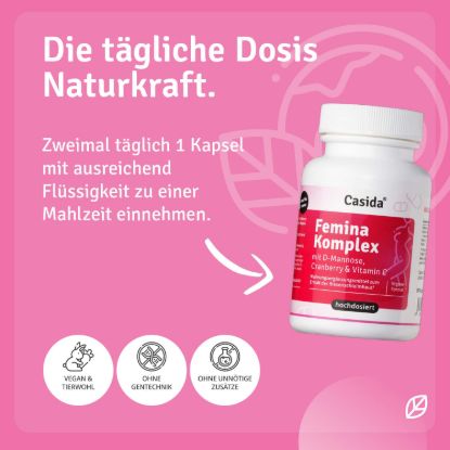 Femina Komplex mit D-Mannose, Cranberry & Vitamin C