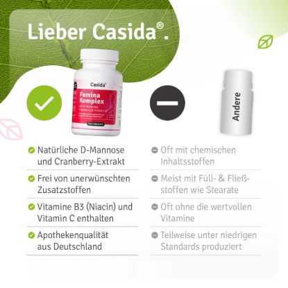 Femina Komplex mit D-Mannose, Cranberry & Vitamin C