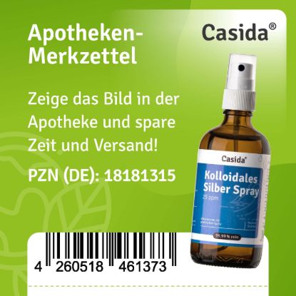 Colloidal Silver Spray 25 Ppm