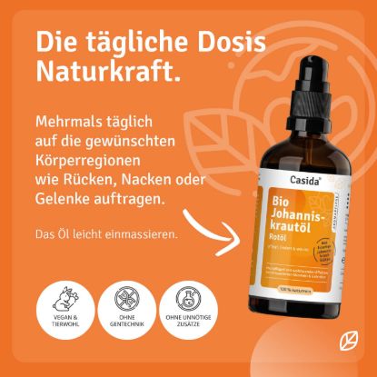 Johanniskrautöl - Rotöl — 100ml