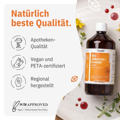 Johanniskrautöl - Rotöl — 1000ml