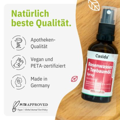 Rose Water + Tea Tree Oil Spray
