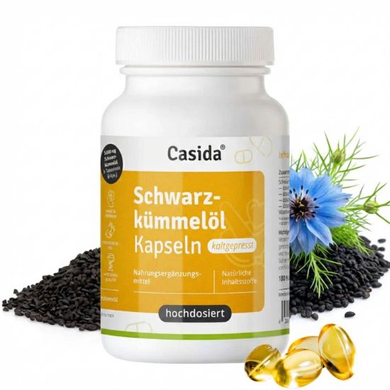 Black Cumin Oil Capsules cold-pressed 3000 Mg
