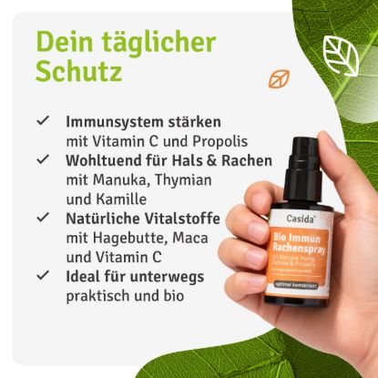 Bio Immun Throat Spray with Manuka Honey, Cistus & Propolis