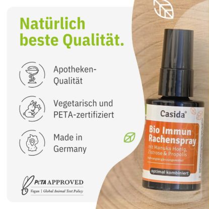Bio Immun Throat Spray with Manuka Honey, Cistus & Propolis