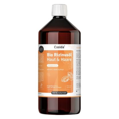 Organic cold-pressed Castor Oil for Skin, Hair & Eyelashes