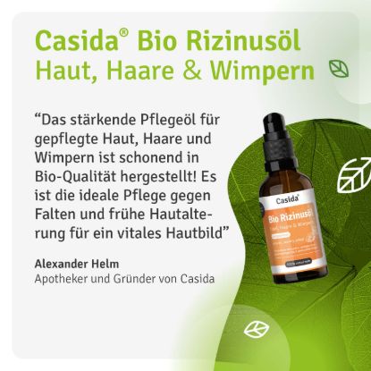 Organic cold-pressed Castor Oil for Skin, Hair & Eyelashes