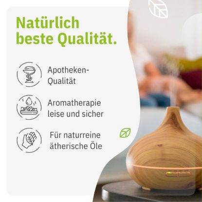 Aroma Diffuser in Wood Look with the Top 6 Fragrance Blends as a Set