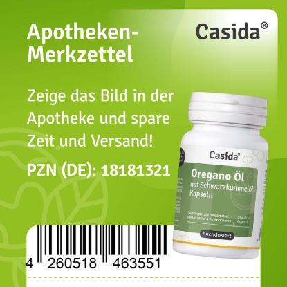 Oregano Öl mit Schwarzkümmelöl Kapseln