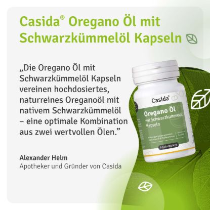 Oregano Öl mit Schwarzkümmelöl Kapseln