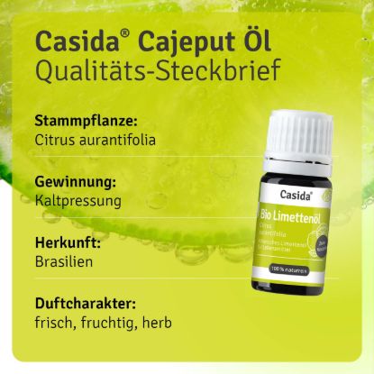 Bio Limettenöl zum Verzehr innerlich