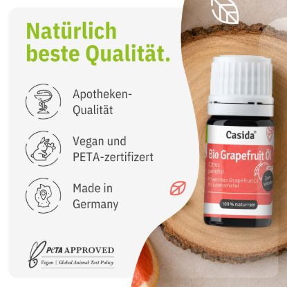 Bio Grapefruit Öl zum Verzehr innerlich