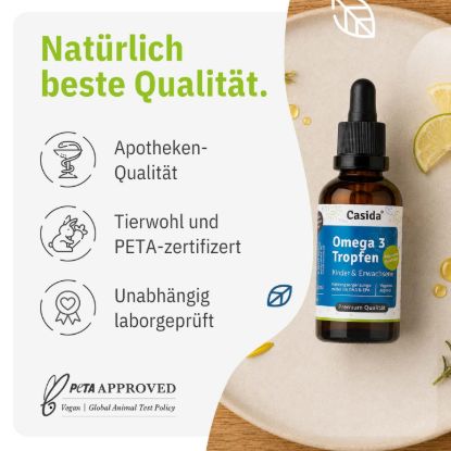 Omega 3 Tropfen vegan für Erwachsene