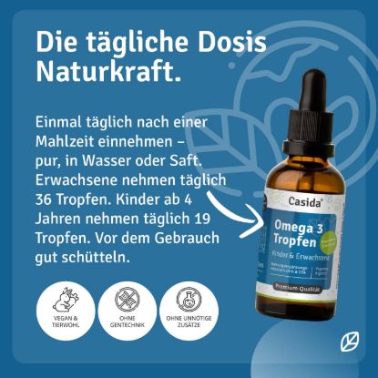 Omega 3 Tropfen vegan für Erwachsene