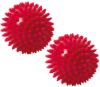 Spiky Massage 9 cm 2er-Set — red