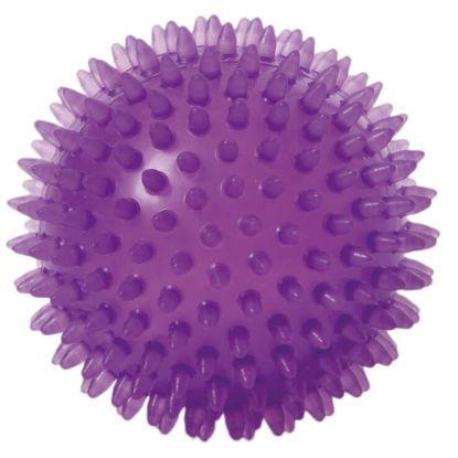 Spiky massage ball, 9 cm — amethyst