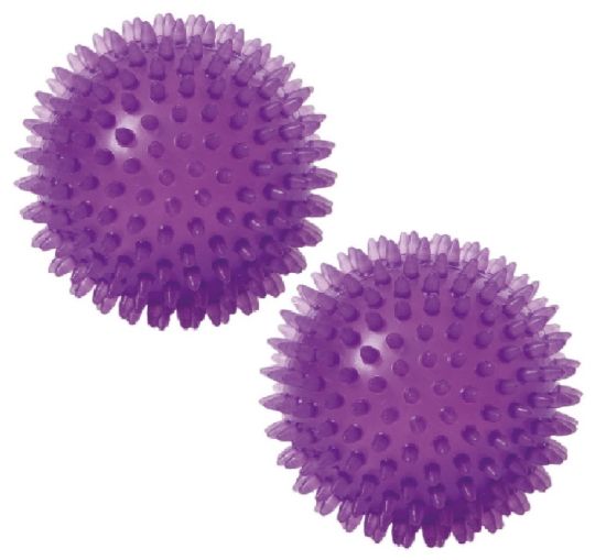 Spiky Massage Ball 10 cm 2er-Set — amethyst