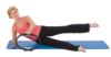 Kombi Set Pilates Foamroller Premium 90cm lila und Pilates Circle Premium