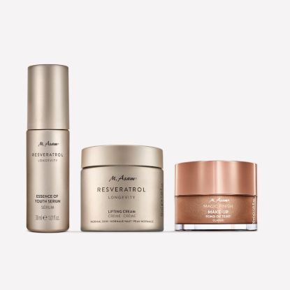 M. Asam RESVERATROL LONGEVITY Skin First Set Classic Matt 3-piece