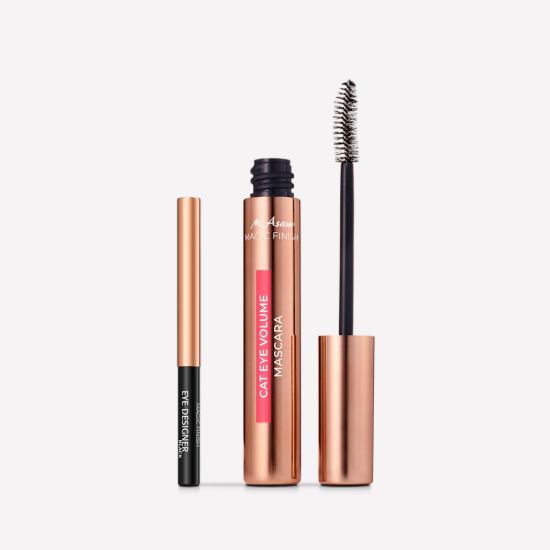 M. Asam MAGIC FINISH Cat Eye Volume Mascara Deep Black & Eye Designer Kajal Black