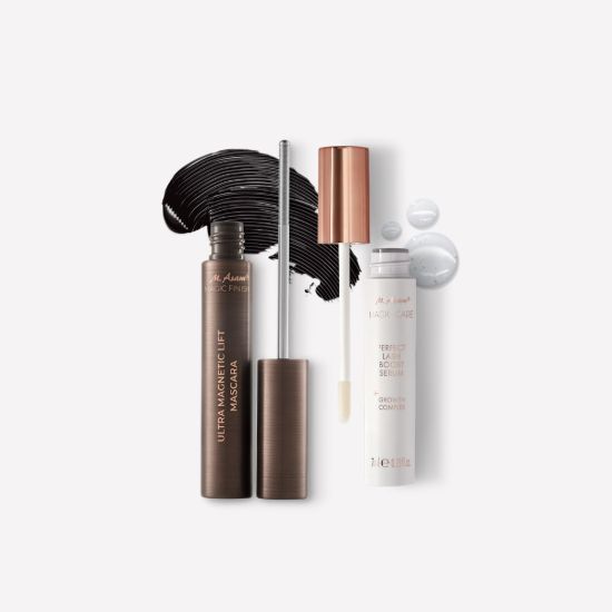 M. Asam MAGIC FINISH Perfect Lash Boost Eyelash Serum & Ultra Magnetic Lift Mascara Deep Black
