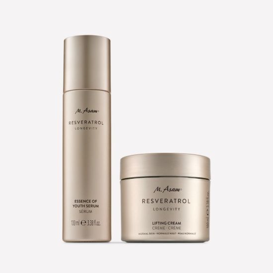 M. Asam RESVERATROL LONGEVITY Essence of Youth Serum & Lifting Face Cream
