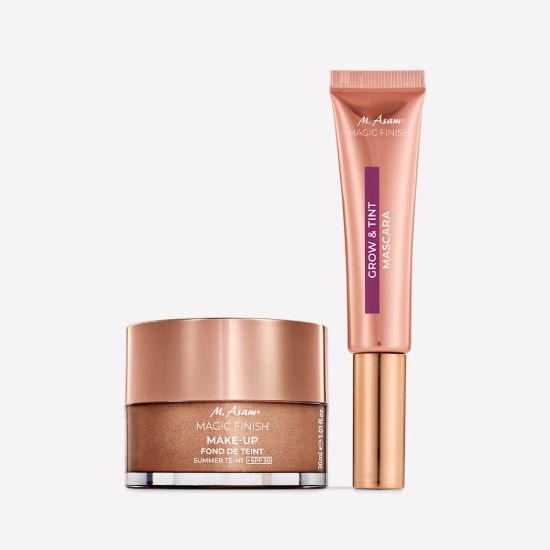 M. Asam MAGIC FINISH Make-up Mousse Summer Teint SPF 30 and Grow & Tint Mascara Deep Black