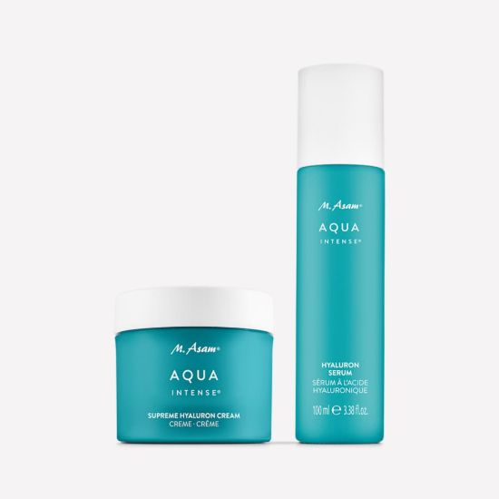 M. Asam AQUA INTENSE Hyaluron Face Serum & Supreme Hyaluron Face Cream