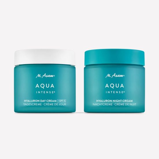 M. Asam AQUA INTENSE Hyaluron Day Cream SPF 15 & Hyaluron Night Cream