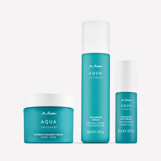 M. Asam AQUA INTENSE Hyaluron Care Routine for Face and Eyes 3-piece